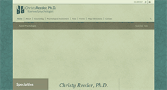 Desktop Screenshot of christyreederphd.com